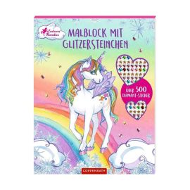 Malblock mit Glitzersteinchen - Über 300 Diamant-Sticker (Einhorn-Paradies)