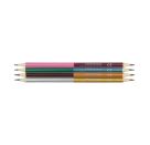 Metallic-Malen - Bicolor-Buntstifte: 8 Metallic-Farben (Einhorn-Paradies)