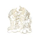 Metallic-Malen - Bicolor-Buntstifte: 8 Metallic-Farben (Einhorn-Paradies)