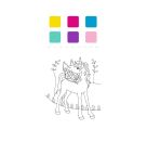 Mini-Malblock – Mein Einhorn-Malblock zum Schulstart - Malblock mit Farben und Pinsel
