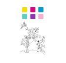 Mini-Malblock – Mein Einhorn-Malblock zum Schulstart - Malblock mit Farben und Pinsel