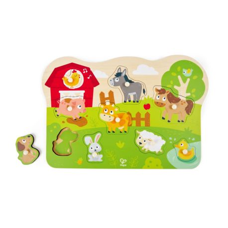 Bauernhof-Steckpuzzle