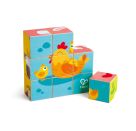 Bauernhoftiere-Blockpuzzle