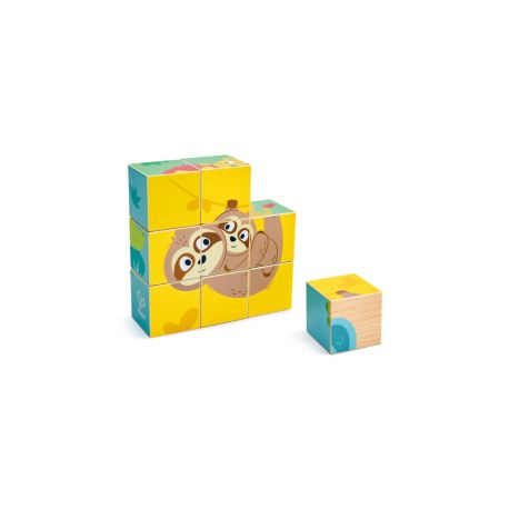 Wildtiere-Blockpuzzle
