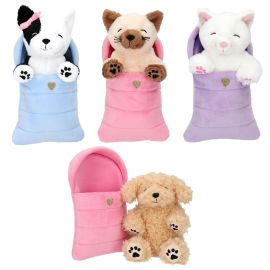 TOPModel Plüsch Hunde und Katzen im Schlafsack