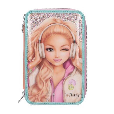 TOPModel 3 Fach Federtasche MUSIC