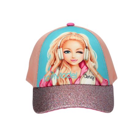 TOPModel Bedruckte Cap mit Glitzer MUSIC