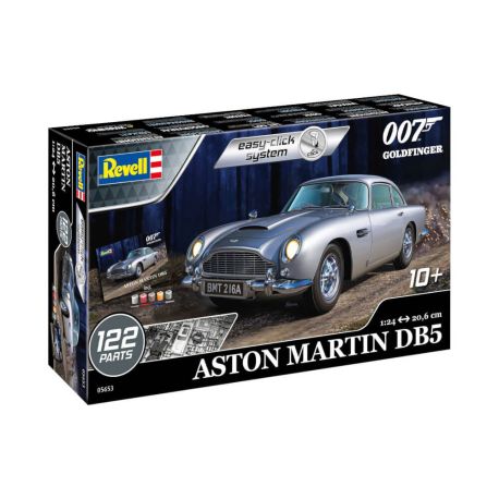 Geschenk-Set JamesBond Aston MartinDB5 Click System, Revell Bausatz zum Zusammenstecken mehrfarbig