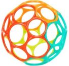 Bright Starts 12288 Oball Classic™ Easy-Grasp Toy - Orange/Teal