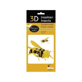 fridolin - 3D Papiermodell - Hornisse, Spezialkarton, gelasert