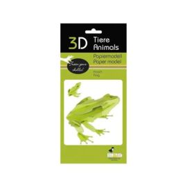 fridolin - 3D Papiermodell - Frosch, Spezialkarton, gelasert