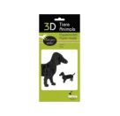 fridolin - 3D Papiermodell - Dackel, Spezialkarton, gelasert