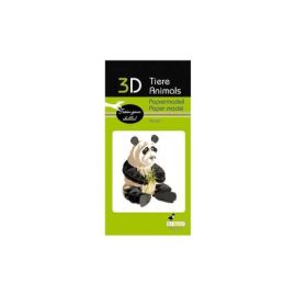 fridolin - 3D Papiermodell - Panda, Spezialkarton, gelasert