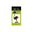 fridolin - 3D Papiermodell - Strauß, Spezialkarton, gelasert