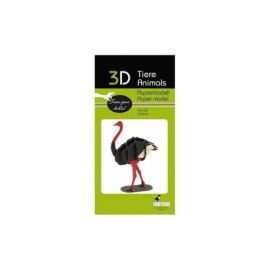 fridolin - 3D Papiermodell - Strauß, Spezialkarton, gelasert