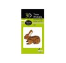 fridolin - 3D Papiermodell - Hase, Spezialkarton, gelasert