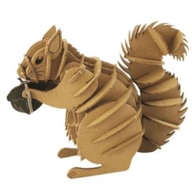3D-Modell Eichhörnchen Spezialkarton gelasert