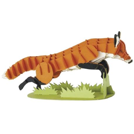 3D-Modell Fuchs Spezialkarton gelasert