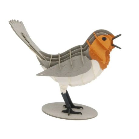 fridolin - 3D-Modell, Rotkelchen, Spezialkarton, gelasert