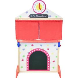 Spielmaus Holz Kasperletheater 114x65x30 cm