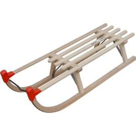Traditioneller Holzrodel, Davoser Rodel Yaro 90cm, Buchenholz