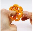 3D Infinity Gear, 3D Fidget Zahnrad Anti-Stress Spielzeug