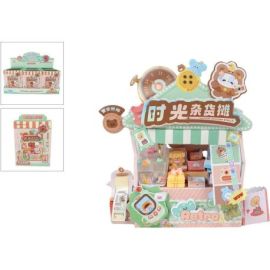 Kawaii DIY Bastelbox retro Marktstand 15,5cm