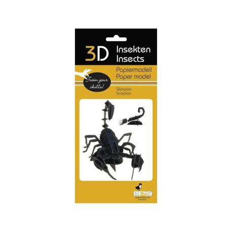 fridolin - 3D Papiermodell - Skorpion, Spezialkarton, gelasert
