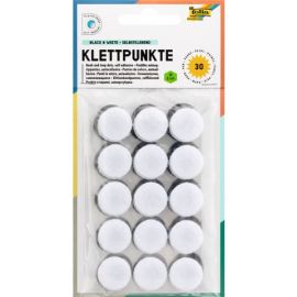 Klettpunkte selbstkleb., schw