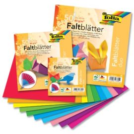 Faltblätter duo 80g, 15x15cm