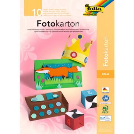 FOTOKARTON BLOCK A3 10BL.SORT