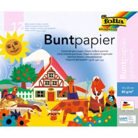 Buntpapier gum. sort. 14x22cm