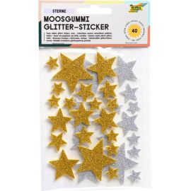 Moosgummi Glitter Stick.Stern