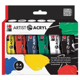Artist Acryl 6er 6x22ml Tuben
