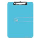 Klemmbrett PS A4 transp.blau