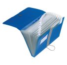 Fächermappe PP 12 F blau