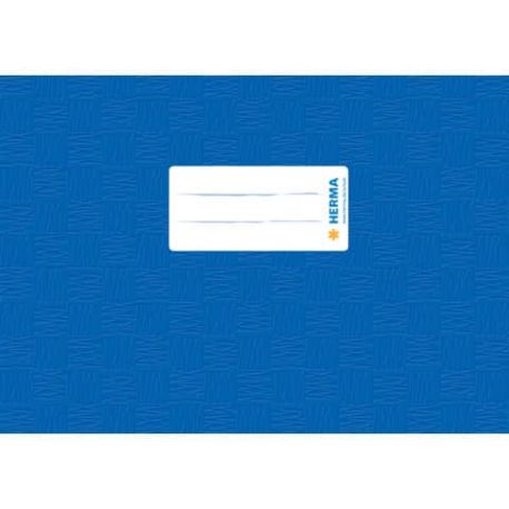Heftumschlag A5 quer blau