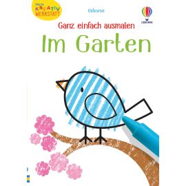 Ganz einf.ausmalen Garten 1x3