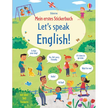 Usborne Stickerb.Let´s speak