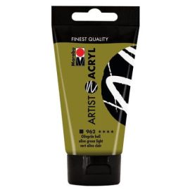 Marabu Artist Acryl, Olivgrün hell 962, 75 ml