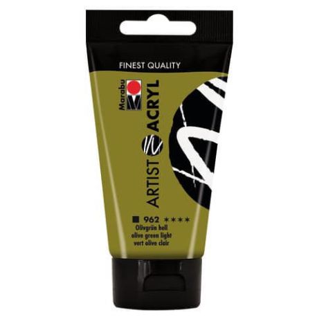 Marabu Artist Acryl, Olivgrün hell 962, 75 ml