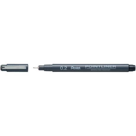 Pointliner schwarz, 0,2mm