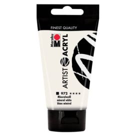 Marabu Artist Acryl, Mineralweiß 972, 75 ml