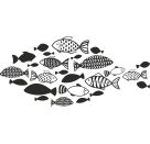 Stempel Fischschwarm