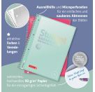 Collegeblock Premium Student „White A4 Lineatur 28 | 80 Blatt, weißWirebound Refill Pad Premium Student White A4 Line