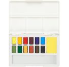 Aquarellfarben in Näpfchen 12
