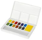 Aquarellfarben in Näpfchen 12