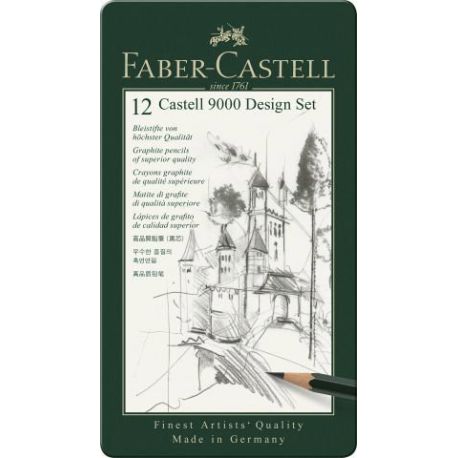 Bleistift CASTELL 9000 12er Design Set