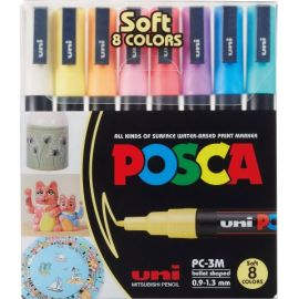Marker UNI POSCA PC-3M 8er Se