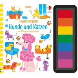 Fingerstempeln Hunde und Katz